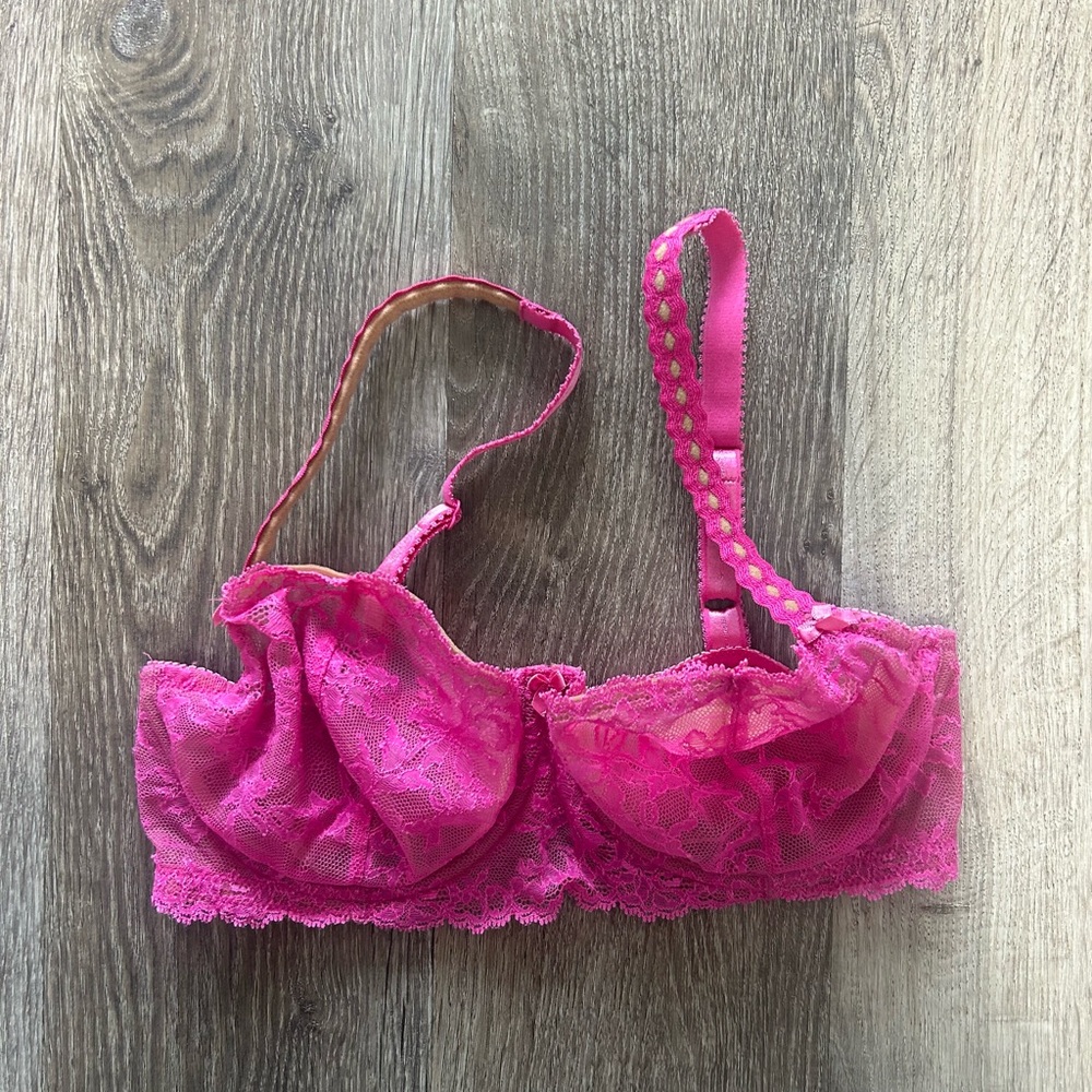 Felina Demi Underwire Unlined Bra 5894 34D Pink